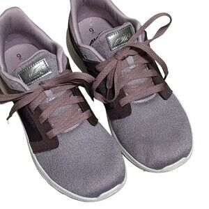 Avia Deluxe purple trainers casual fabric lace up WMAV21JT002 size 9
